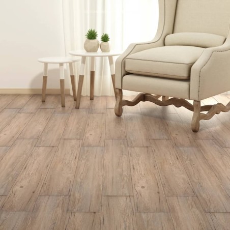 vidaXL Lamas para suelo autoadhesivas PVC roble marrón 5,21 m² 2 mm