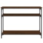 vidaXL Mesa consola madera de ingeniería marrón roble 100x29x75 cm vidaXL Mesa consola madera de ingeniería marrón roble 100x29x75 cm