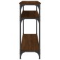 vidaXL Mesa consola madera de ingeniería marrón roble 100x29x75 cm vidaXL Mesa consola madera de ingeniería marrón roble 100x29x75 cm
