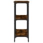 vidaXL Mesa consola madera de ingeniería roble ahumado 100x29x75 cm vidaXL Mesa consola madera de ingeniería roble ahumado 100x29x75 cm