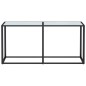 vidaXL Mesa consola vidrio templado mármol blanco 160x35x75,5 cm vidaXL Mesa consola vidrio templado mármol blanco 160x35x75,5 cm