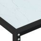 vidaXL Mesa consola vidrio templado mármol blanco 160x35x75,5 cm vidaXL Mesa consola vidrio templado mármol blanco 160x35x75,5 cm