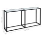 vidaXL Mesa consola vidrio templado mármol blanco 160x35x75,5 cm vidaXL Mesa consola vidrio templado mármol blanco 160x35x75,5 cm