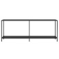 vidaXL Mesa consola vidrio templado negro 200x35x75,5 cm vidaXL Mesa consola vidrio templado negro 200x35x75,5 cm