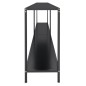 vidaXL Mesa consola vidrio templado negro 200x35x75,5 cm vidaXL Mesa consola vidrio templado negro 200x35x75,5 cm