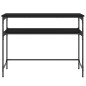vidaXL Mesa consola madera de ingeniería negra 100x35,5x75 cm
