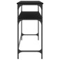 vidaXL Mesa consola madera de ingeniería negra 100x35,5x75 cm