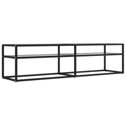 vidaXL Mueble para TV vidrio templado transparente 160x40x40,5 cm