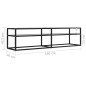 vidaXL Mueble para TV vidrio templado transparente 160x40x40,5 cm vidaXL Mueble para TV vidrio templado transparente 160x40x40,5 cm