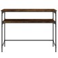 vidaXL Mesa consola madera de ingeniería roble ahumado 100x35,5x75 cm