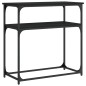 vidaXL Mesa consola madera de ingeniería negra 75x35,5x75 cm vidaXL Mesa consola madera de ingeniería negra 75x35,5x75 cm