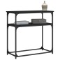 vidaXL Mesa consola madera de ingeniería negra 75x35,5x75 cm vidaXL Mesa consola madera de ingeniería negra 75x35,5x75 cm