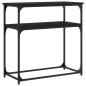 vidaXL Mesa consola madera de ingeniería negra 75x35,5x75 cm vidaXL Mesa consola madera de ingeniería negra 75x35,5x75 cm