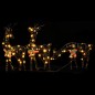 vidaXL Familia de renos de Navidad 90 LED ratán blanco cálido vidaXL Familia de renos de Navidad 90 LED ratán blanco cálido