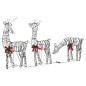vidaXL Familia de renos de Navidad 90 LED ratán blanco cálido vidaXL Familia de renos de Navidad 90 LED ratán blanco cálido