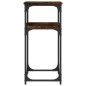 vidaXL Mesa consola madera de ingeniería roble ahumado 75x35,5x75 cm vidaXL Mesa consola madera de ingeniería roble ahumado 75x35,5x75 cm