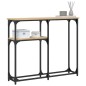 vidaXL Mesa consola madera de ingeniería roble Sonoma 90x22,5x75 cm vidaXL Mesa consola madera de ingeniería roble Sonoma 90x22,5x75 cm