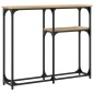 vidaXL Mesa consola madera de ingeniería roble Sonoma 90x22,5x75 cm vidaXL Mesa consola madera de ingeniería roble Sonoma 90x22,5x75 cm