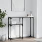 vidaXL Mesa consola madera de ingeniería gris Sonoma 90x22,5x75 cm vidaXL Mesa consola madera de ingeniería gris Sonoma 90x22,5x75 cm