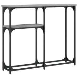 vidaXL Mesa consola madera de ingeniería gris Sonoma 90x22,5x75 cm