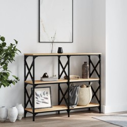 vidaXL Mesa consola madera de ingeniería roble Sonoma 100x28x80,5 cm
