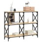 vidaXL Mesa consola madera de ingeniería roble Sonoma 100x28x80,5 cm vidaXL Mesa consola madera de ingeniería roble Sonoma 100x28x80,5 cm