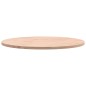 vidaXL Tablero redondo de madera maciza de haya Ø50x1,5 cm
