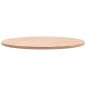 vidaXL Tablero redondo de madera maciza de haya Ø50x1,5 cm