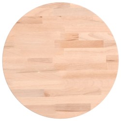 vidaXL Tablero redondo de madera maciza de haya Ø30x4 cm