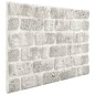 vidaXL Paneles de pared 3D 10 uds EPS diseño de ladrillo gris claro vidaXL Paneles de pared 3D 10 uds EPS diseño de ladrillo gris claro