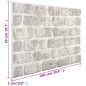 vidaXL Paneles de pared 3D 10 uds EPS diseño de ladrillo gris claro vidaXL Paneles de pared 3D 10 uds EPS diseño de ladrillo gris claro
