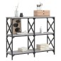 vidaXL Mesa consola madera de ingeniería gris Sonoma 100x28x80,5 cm vidaXL Mesa consola madera de ingeniería gris Sonoma 100x28x80,5 cm