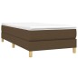 vidaXL Estructura de cama box spring tela marrón 90x200 cm vidaXL Estructura de cama box spring tela marrón 90x200 cm
