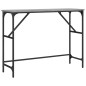 vidaXL Mesa consola madera de ingeniería gris Sonoma 100x32x75 cm