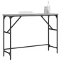 vidaXL Mesa consola madera de ingeniería gris Sonoma 100x32x75 cm