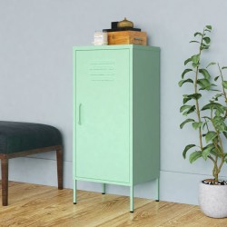 vidaXL Armario de almacenamiento acero verde mint 42,5x35x101,5 cm