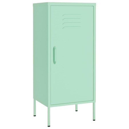 vidaXL Armario de almacenamiento acero verde mint 42,5x35x101,5 cm