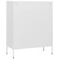 vidaXL Armario de cajones de acero blanco 80x35x101,5 cm