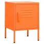 vidaXL Mesita de noche acero naranja 35x35x51 cm vidaXL Mesita de noche acero naranja 35x35x51 cm