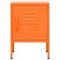vidaXL Mesita de noche acero naranja 35x35x51 cm vidaXL Mesita de noche acero naranja 35x35x51 cm