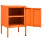 vidaXL Mesita de noche acero naranja 35x35x51 cm vidaXL Mesita de noche acero naranja 35x35x51 cm