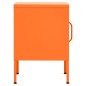 vidaXL Mesita de noche acero naranja 35x35x51 cm vidaXL Mesita de noche acero naranja 35x35x51 cm