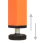 vidaXL Mesita de noche acero naranja 35x35x51 cm vidaXL Mesita de noche acero naranja 35x35x51 cm
