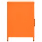 vidaXL Mesita de noche acero naranja 35x35x51 cm vidaXL Mesita de noche acero naranja 35x35x51 cm
