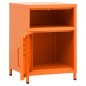 vidaXL Mesita de noche acero naranja 35x35x51 cm vidaXL Mesita de noche acero naranja 35x35x51 cm