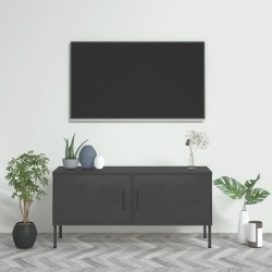 vidaXL Mueble para TV de acero gris antracita 105x35x50 cm