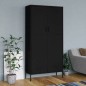 vidaXL Armario de acero negro 90x50x180 cm vidaXL Armario de acero negro 90x50x180 cm