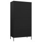 vidaXL Armario de acero negro 90x50x180 cm vidaXL Armario de acero negro 90x50x180 cm