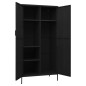 vidaXL Armario de acero negro 90x50x180 cm vidaXL Armario de acero negro 90x50x180 cm