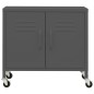 vidaXL Armario de almacenamiento acero gris antracita 60x35x56 cm